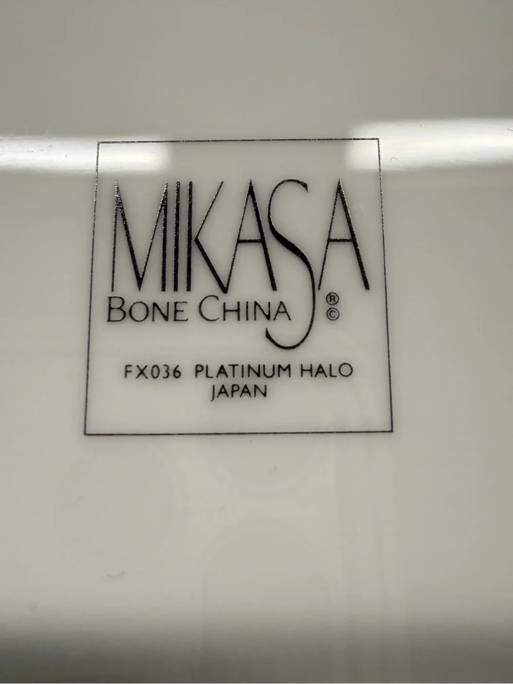 Mikasa platinum halo
